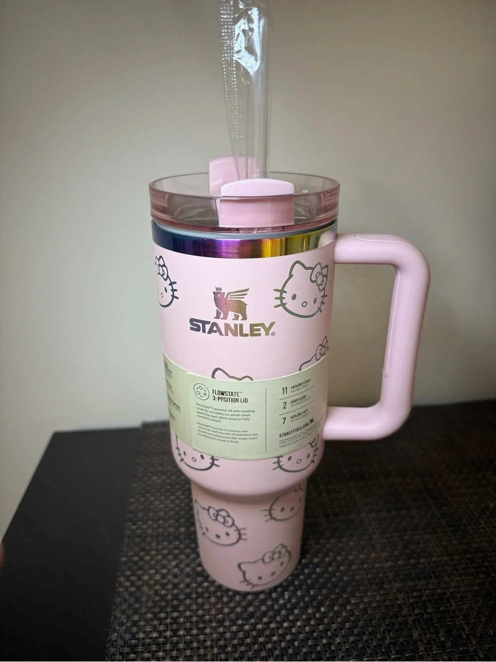 Stanley Pink Hello Kitty Insulated Travel Tumbler with Handle - Picture 2 of 4